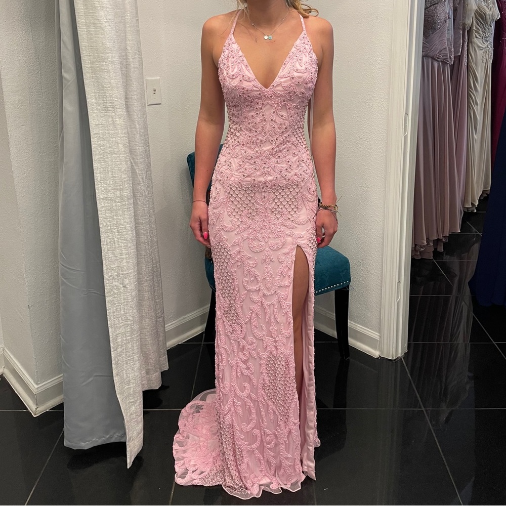 Light Pink Primavera Prom dress size 0 #1273